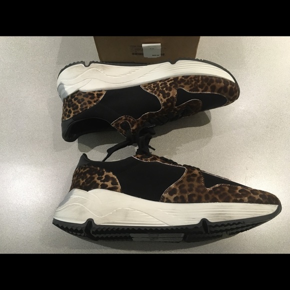 Golden Goose Running Sole Sneaker Leopard 39 NIB - Picture 5 of 8
